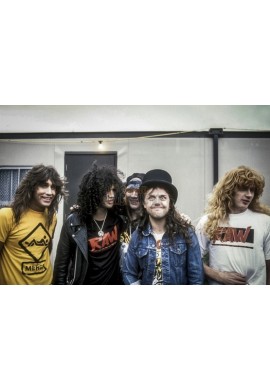 Lars Ulrich, Slash, Axl Rose, Dave Mustaine & Jeff Young